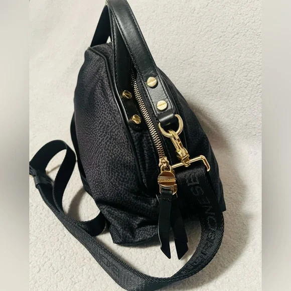 Borbonese Redwall Black Crossbody Bag - Picture 7 of 15